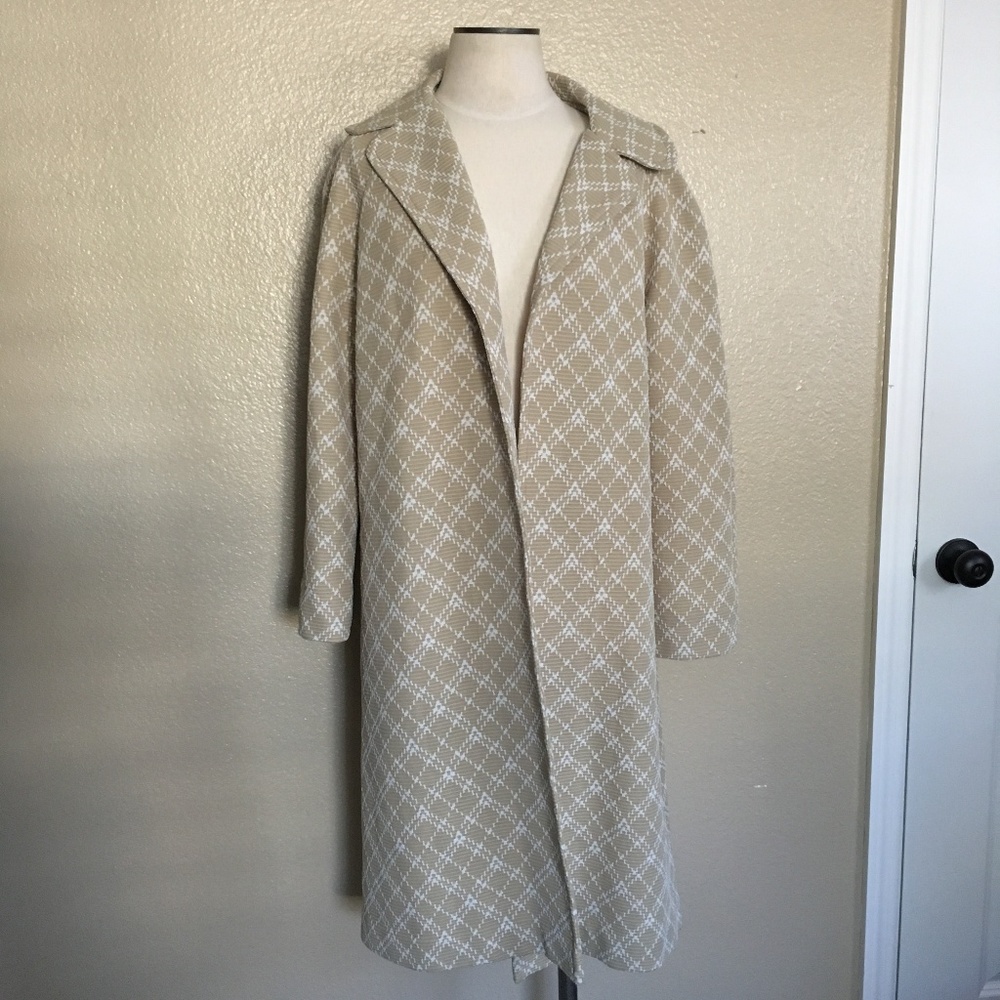Vintage Plaid 70s Coat Size L/XL